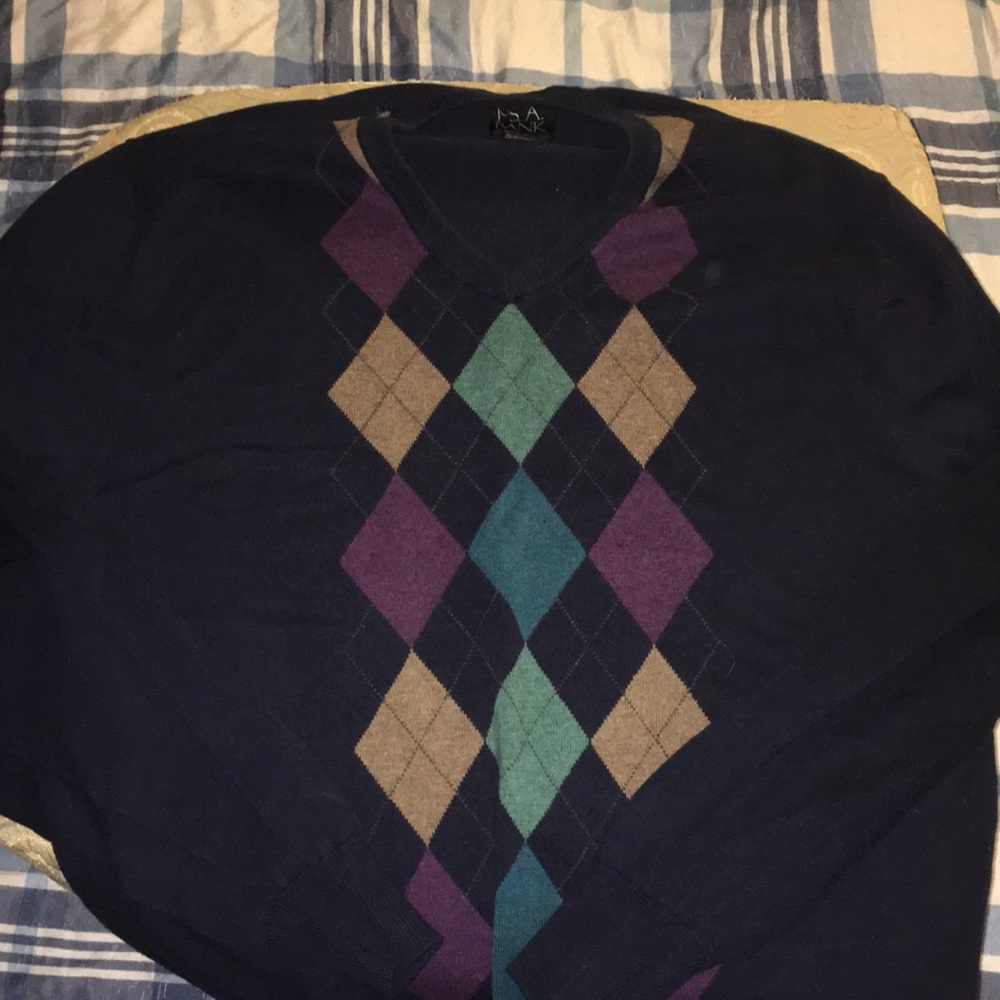 Jos. A Bank Argyle Sweater